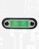 Hella Narrow Rim LED Courtesy Lamp - Green (95951015) 