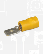 Hella 8215 Male Blade Terminals - Yellow (Pack of 10)