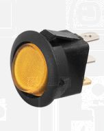 Hella Compact Off-On Rocker Switch - Amber Illuminated, 12V (4445)