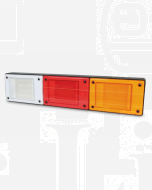 Hella 2428-H Designline LED Triple Module Stop/Rear Position/Rear Direction Indicator/Reversing Lamp - Horizontal Mount