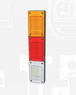 Hella 2428-V Designline LED Triple Module Stop/Rear Position/Rear Direction Indicator/Reversing Lamp - Vertical Mount