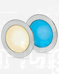 Hella 2JA958340131 EuroLED 95 Gen 2 Round Down Light Dual Colour Recess Mount w/ Spring Clip - Warm White/Blue