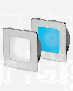 Hella 2JA958340611 EuroLED 95 Gen 2 Square Down Light Dual Colour Recess Mount with Spring Clip - White/Blue
