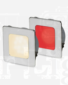 Hella 2JA958340621 EuroLED 95 Gen 2 Square Down Light Dual Colour Recess Mount with Spring Clip - Warm White/Red