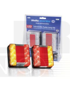 Hella Marine 2395-TP Square Compact LED Combination Trailer Lamp Kit 