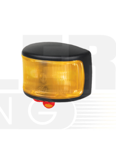 Hella LED Supplementary Side Marker Lamp Amber 12/4V CAB Marker Black