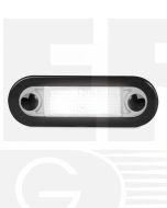 Hella 95951080 LED Wide Rim Rectangular Courtesy Lamp - Clear Lens (White Light)