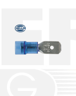 Hella 8518 PC Insulated Male Blade Terminals - Blue (Pack of 100) (8518)