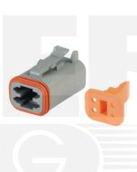 Hella Mining 9.HM4944 4-Way Male DT Connector (Incl. Wedge) - Pack of 10