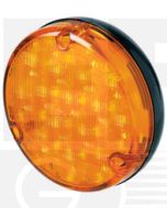 Hella 500 Series LED Front Direction Indicator - Amber, Black Housing (2135LED)