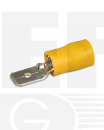 Hella 8215 Male Blade Terminals - Yellow (Pack of 10)