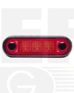 Hella Narrow Rim LED Courtesy Lamp - Red, 12V DC (95951031)