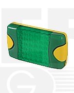 Hella Mining HM95903780 DuraLed M-Series High Intensity Warning Beacon - Narrow Beam Bare Wire, Green