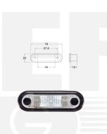 Hella LED Front Position / Outline Lamp - White (Pack of 4) (2055BULK) 