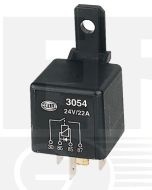 Hella 3054 24V 4 Pin Normally Open Mini Relay - Diode (22A)