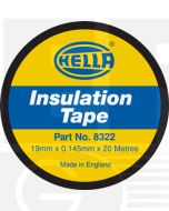 Hella PVC Electrical Insulation Tape - Black, 20m (8322)