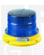 Hella Mining HM500BDIR UltraRAY-R Twin  LED Warning Beacon - Blue Direct Mount