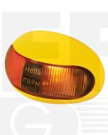 Hella Mining HM2053PC DuraLED Marker Lamp Bare Wire -  Red/Amber Side Marker 