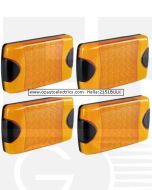 Hella 2151BULK Pack of 4 DuraLed Amber Rear Direction Indicator