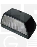 Hella Licence Plate Lamp - Black, 12V (2553) 