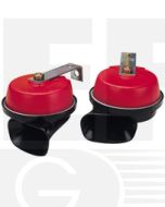 Hella Scroll Horn - Twin Tone, 12V DC (Set of 2) (6004) 